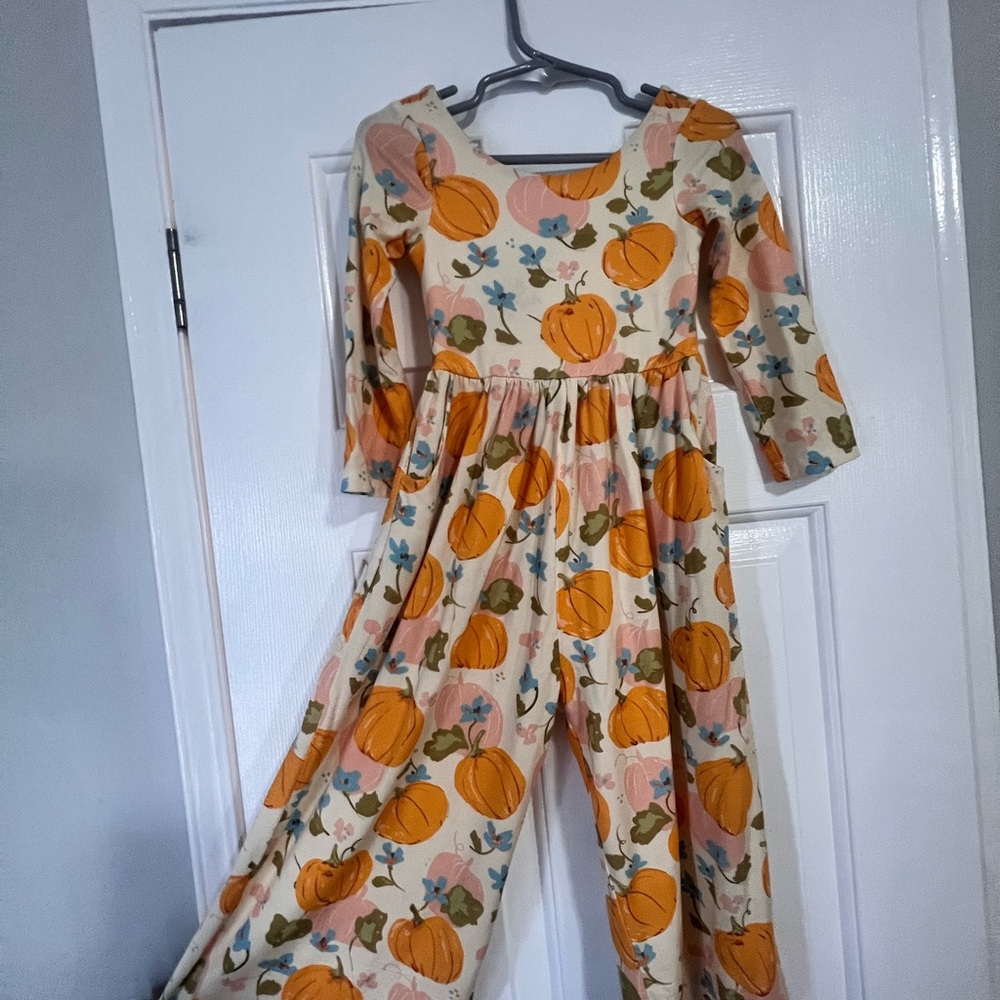 SweetHoney Pumpkin and Floral Jumper